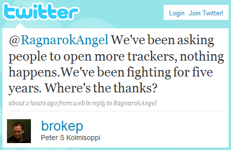 BrokeP's Tweet about the reactions to the sale. brokep01.png