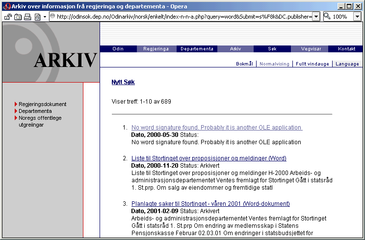 Informasjonen er kun tilgjengelig for brukere av Microsoft Word. Søk etter Word-dokumenter